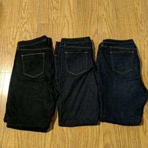 3 Pair Dark Wash Jeans